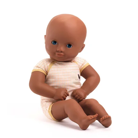 Djeco Pomea Puppe, Yellow, 32 cm