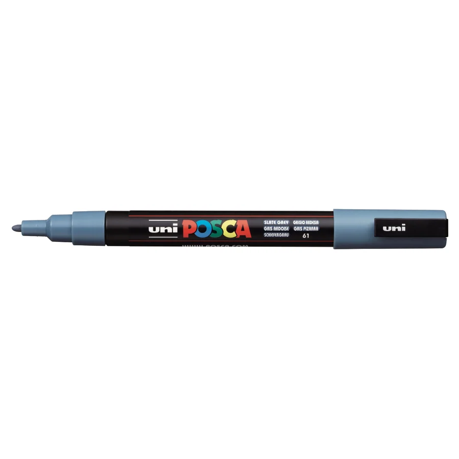 Posca marker PC-3M, mørkegrå