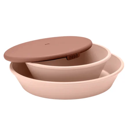Bibs Geschirrset mit Deckel, blush