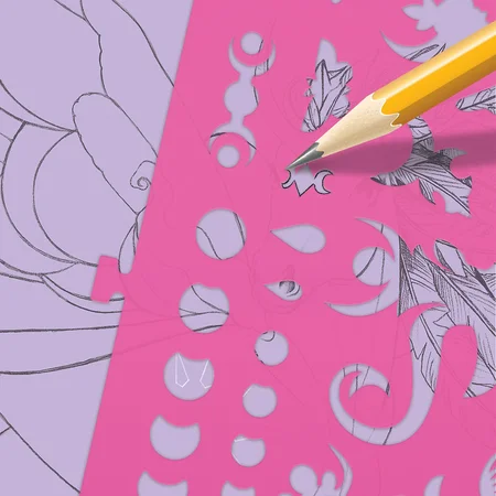Nebulous Stars großes Kreativ-Sketchbuch, lila