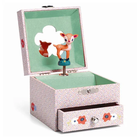 Djeco Schmuckkästchen mit Musik, Bambi rosa