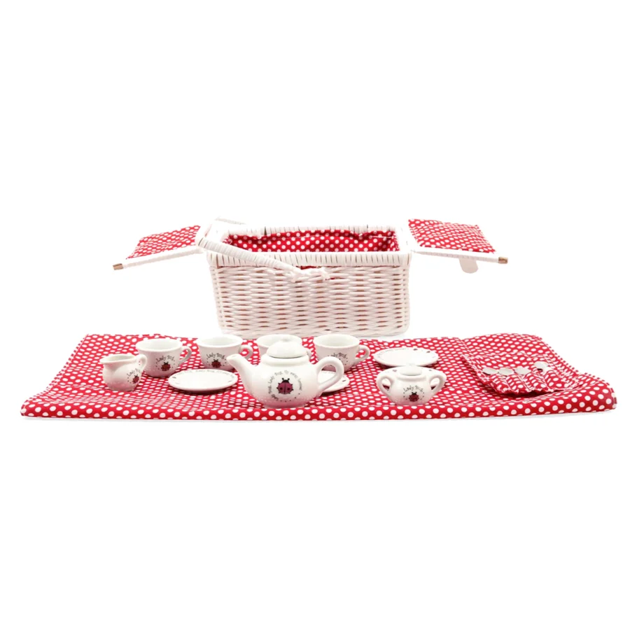 Magni Picknickkorb mit Marienkäfer-Aufdruck