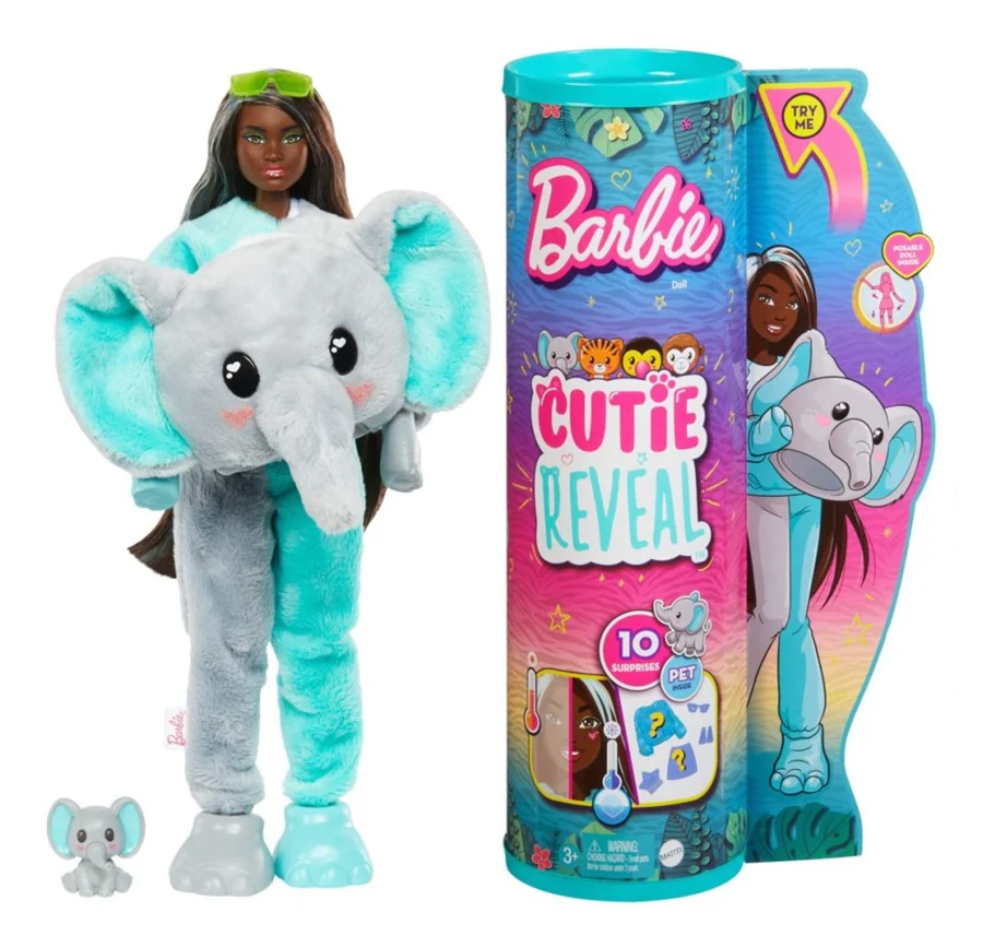 Barbie Cutie reveal jungle, elefant