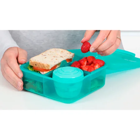 Sistema Bento Cube Lunchbox mit Joghurtbox - 1,25L, grün
