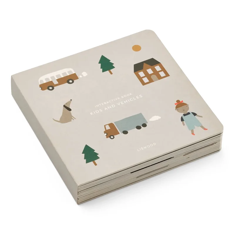 Interaktives Kinderbuch Fahrzeuge und Städte, Liewood