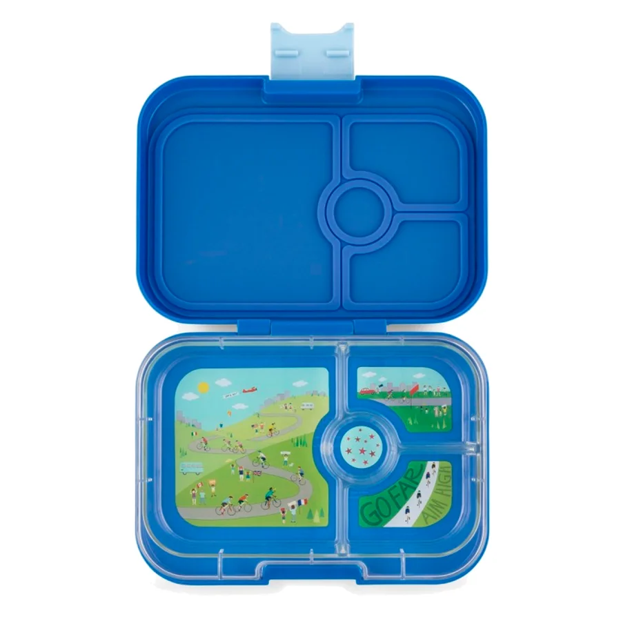 Yumbox Panino Brotbox mit 4 Fächern, true blue-bike race
