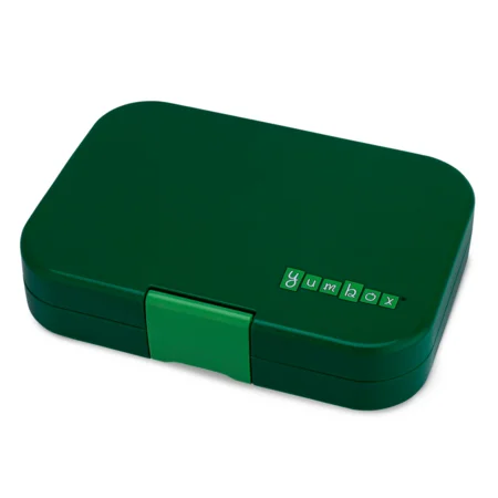 Yumbox originale Brotbox mit 6 Fächern, Explore green-rocket tray