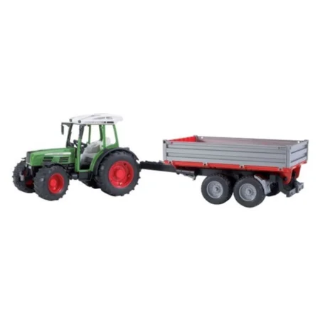 Bruder Fendt 209 S med frontlæsser og tipvogn
