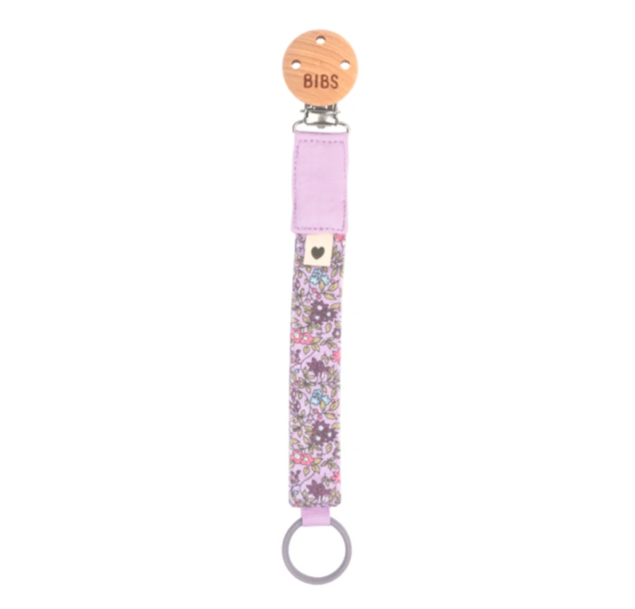 BIBSxLiberty Schnullerkette, chamomile lawn/ violet sky