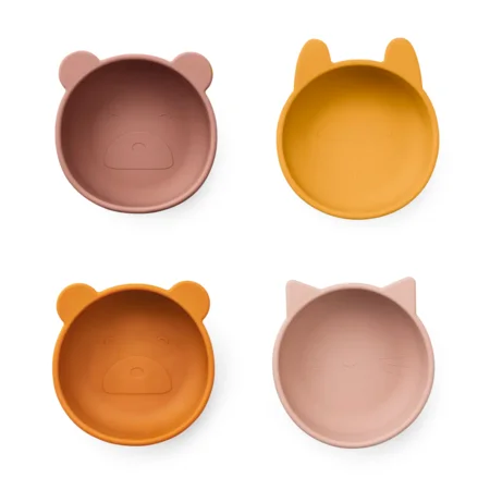 Liewood 4er-Set Silikon-Schalen, rose mix