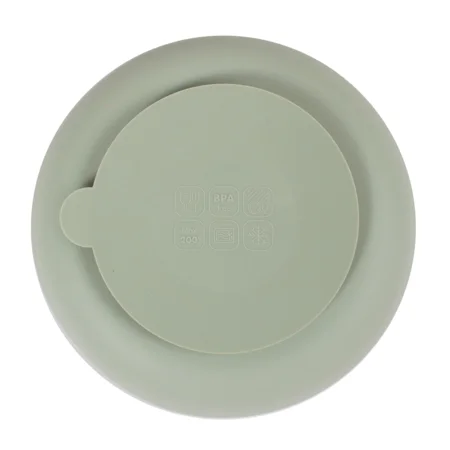 FILIBABBA Silikon-Saugnapfteller 2er-Pack, green