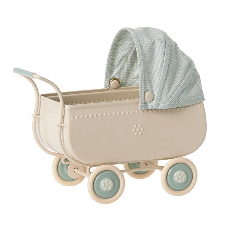 MAILEG Kinderwagen, micro - blau