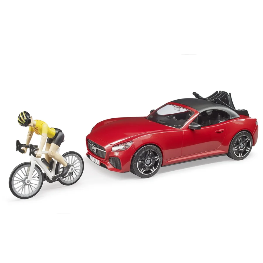 Bruder Roadster m 1 cykel og cyklist