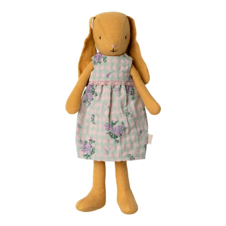 Maileg gelbes Kaninchen Gr. 2 mit Kleid