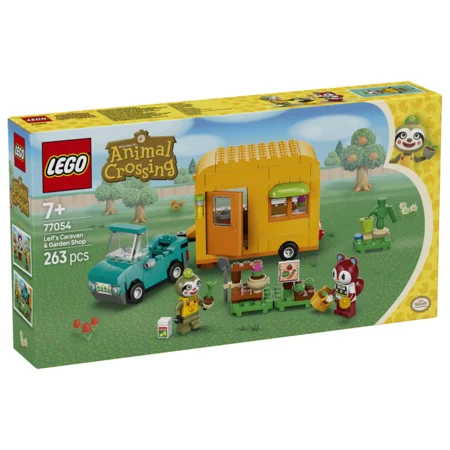 LEGO® Animal Crossing, Leif mit Wohnwagen und Gartengeschäft