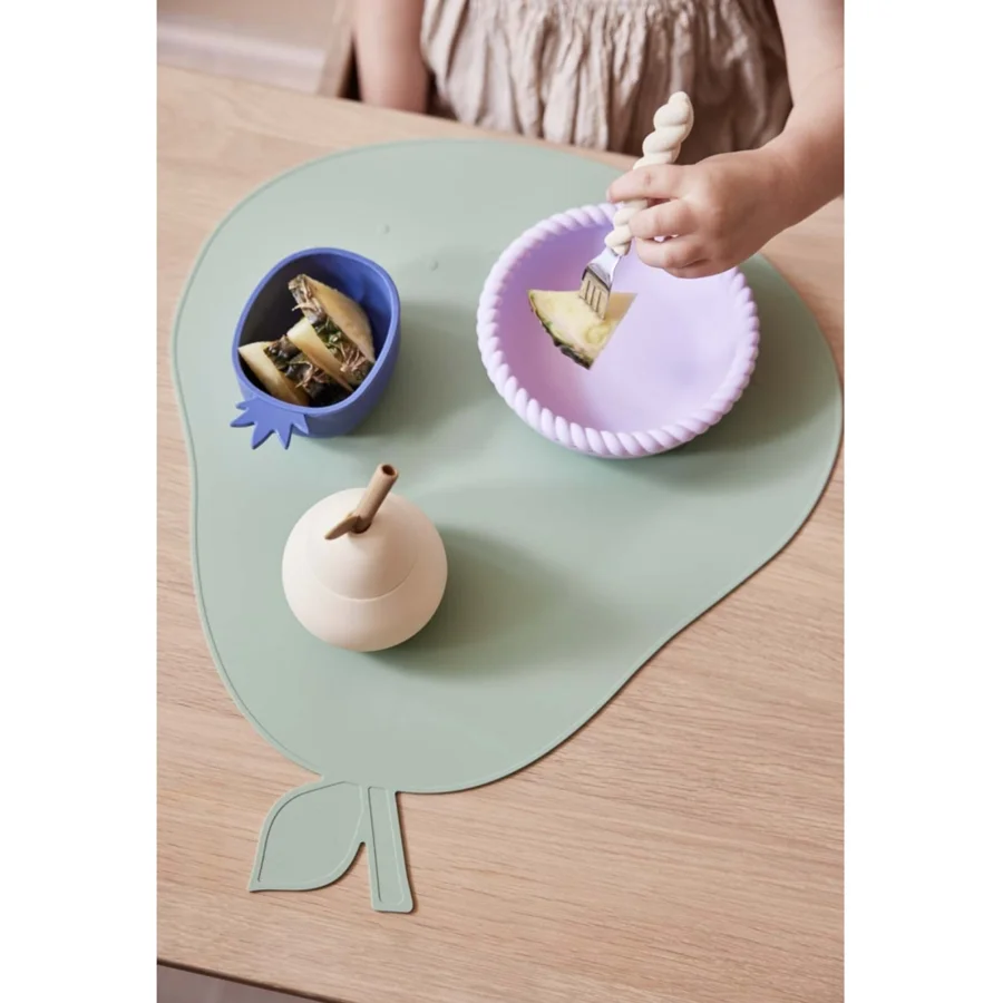 OyOy Yummy Silikon-Tischset Birne, green