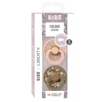 BIBSxLiberty 2er-Pack Schnuller, Gr. 2 (6-18 Monate) capel / blush mix