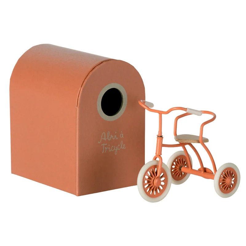 Maileg, Abri á Tricycle, Maus - koralle