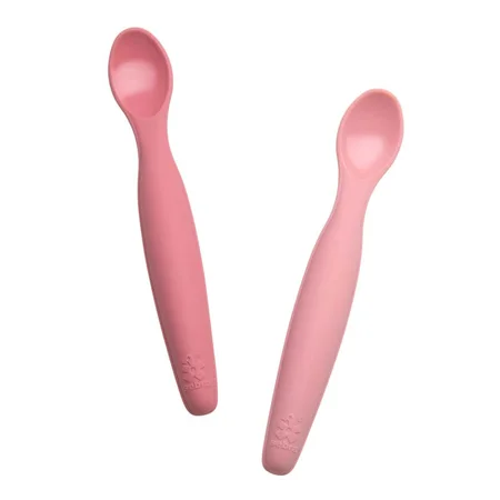 Sebra 2er-Pack Silikon-Löffelset lang, blossom pink