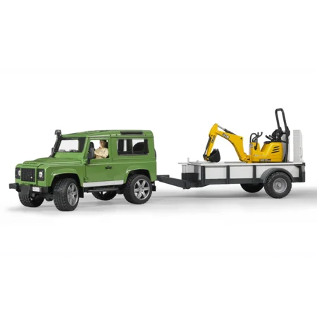 Bruder Land Rover Defender mit Anhänger