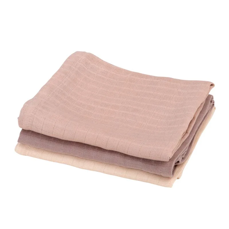 Sebra Mulltücher 3 stk, moonlight beige