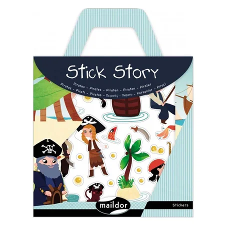 Stick Story m.genanvendelige stickers, pirater