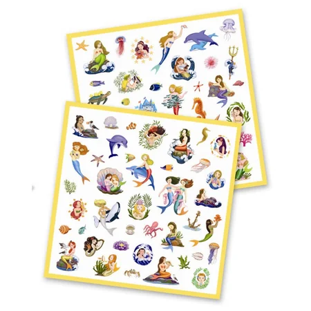 Djeco Sticker, Meerjungfrau
