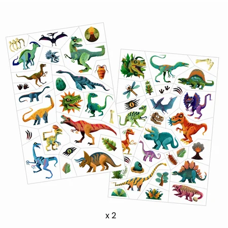 Djeco Tattoos, Dinosaurier