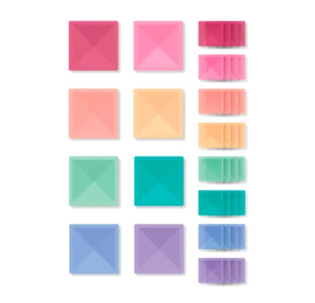 Connetix Magnetbausteine Pastell, Erweiterungs-Set - 40 Teile