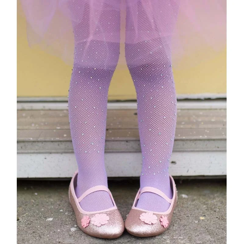 Great Pretenders Strass-Strumpfhose, lila