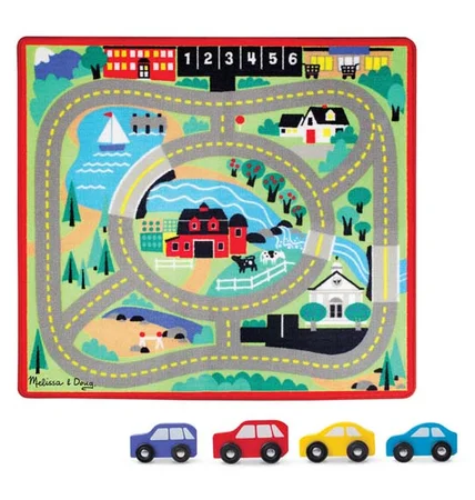 Melissa and Doug legetæppe m. biler, Byen 
