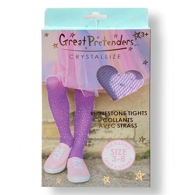 Great Pretenders Strass-Strumpfhose, lila