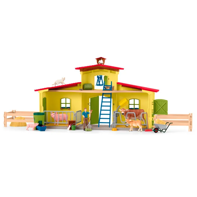 Schleich Bauernhof mit Tieren und Accessoires