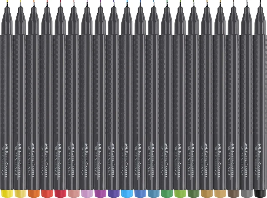 Faber-Castell Black Edition Fineliner Stifte, 30 stk