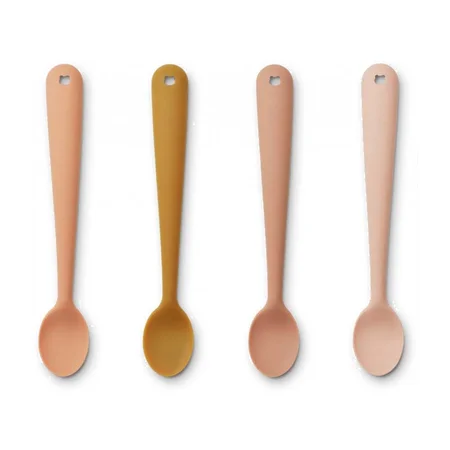 4er-Pack Silikonlöffel, Tuscany Rose Mix, Liewood