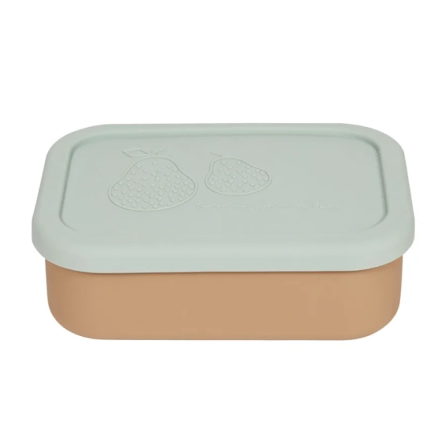 OyOy Yummy Brotbox klein, green/camel
