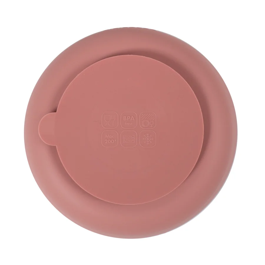 FILIBABBA Silikon-Saugnapfschüssel, 2er-Pack, rose