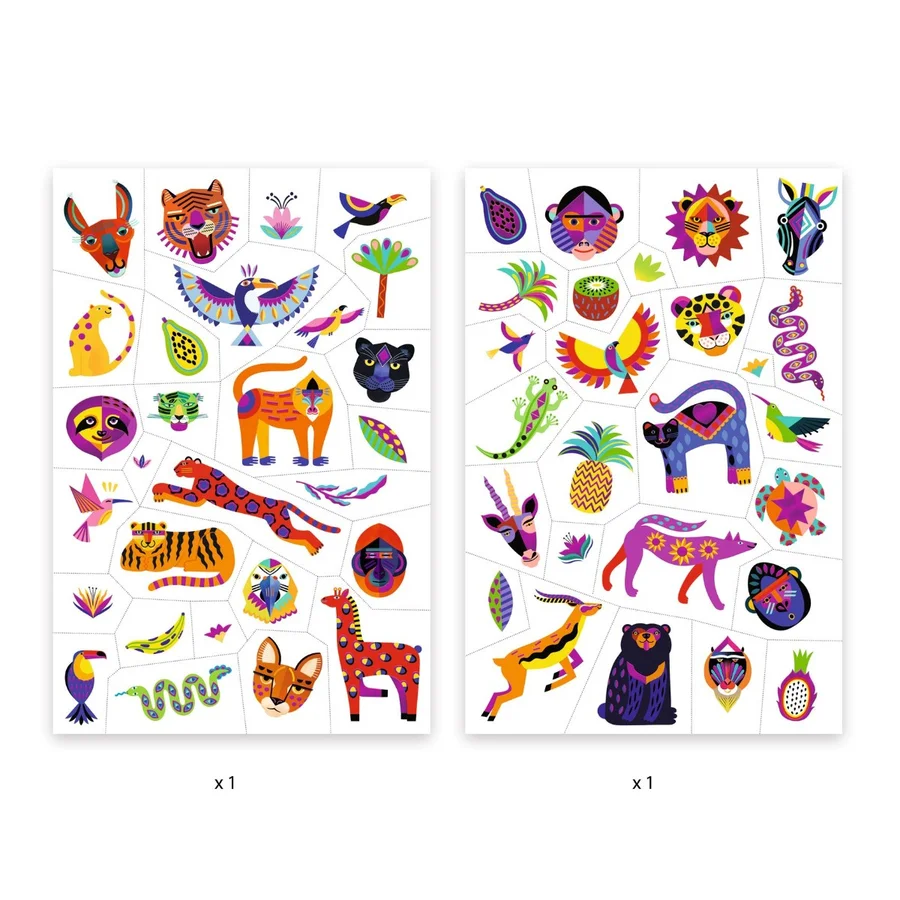 Djeco Tattoos, wilde Schönheit
