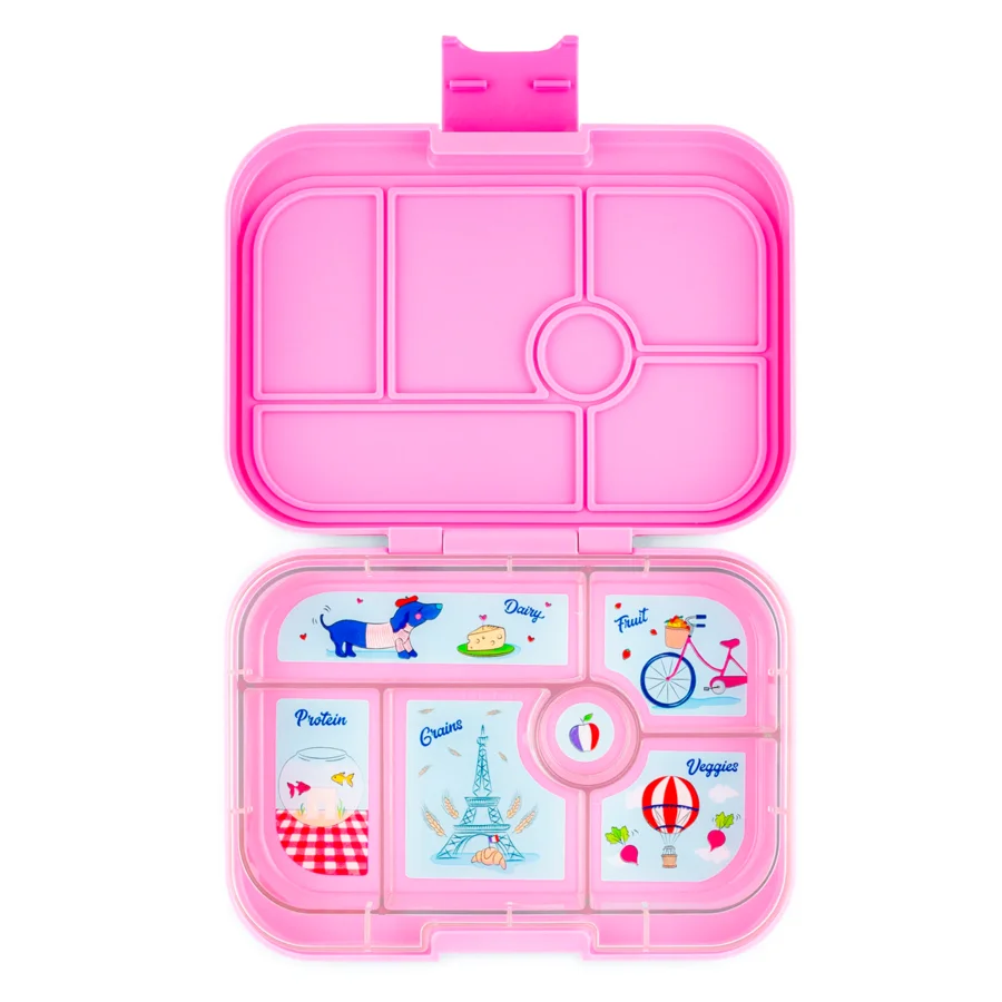 Yumbox originale Brotdose mit 6 Fächern, Fifi pink-Paris tray