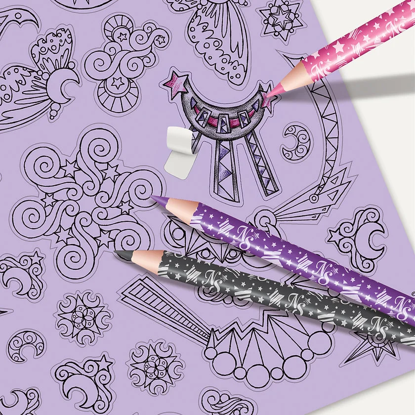 Nebulous Stars großes Kreativ-Sketchbuch, lila