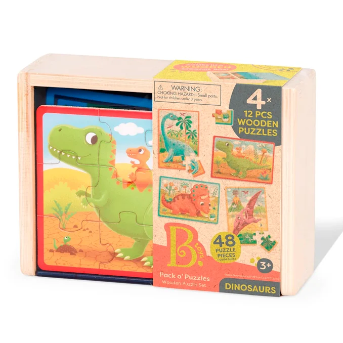 B Toys Holz-Puzzle "Dino"
