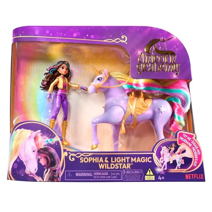 Unicorn Academy, Sophia und Magic Wildstar mit Lichtern