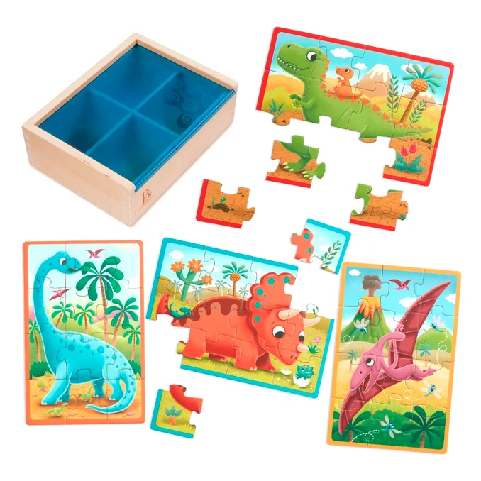 B Toys Holz-Puzzle "Dino"