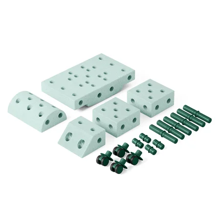 MODU Explorer Set, 19 Teile - Ocean Mint/Forest Green