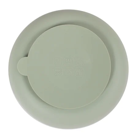 FILIBABBA Silikon-Saugnapfteller mit Fächern, green