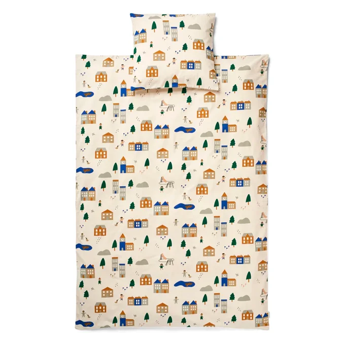 Liewood Ingeborg Junior Bettwäsche mit Print, downtown / sandy