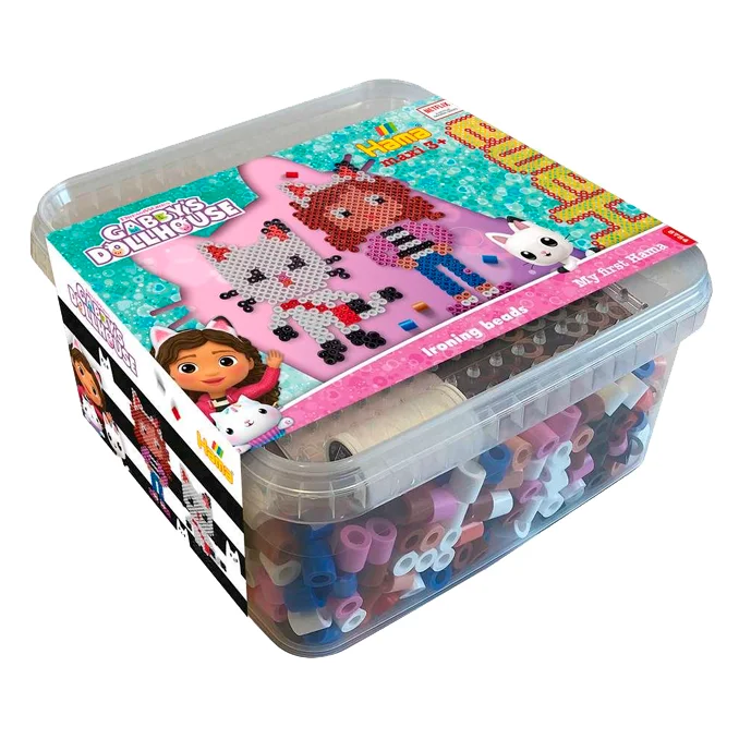 Hama Maxi Gabby's Dollhouse Perlen + Platte im Eimer