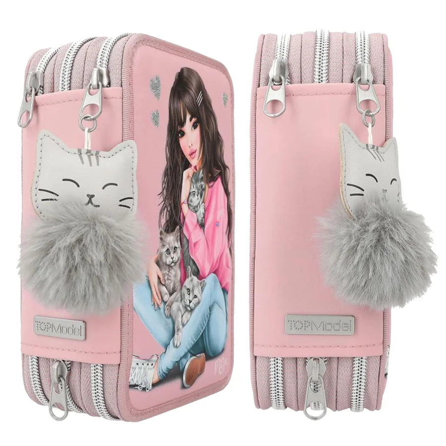 Dreifach-Federtasche Kitty und Doggy, Topmodel