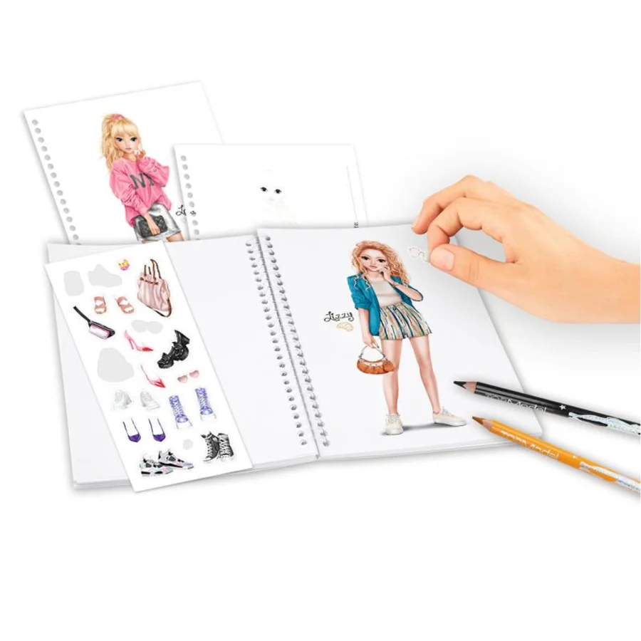 Taschenmalbuch, Jill & Cookie, Topmodel 