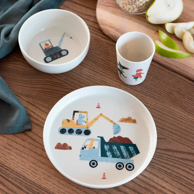 Sebra Tastii Geschirrset, Busy Builders